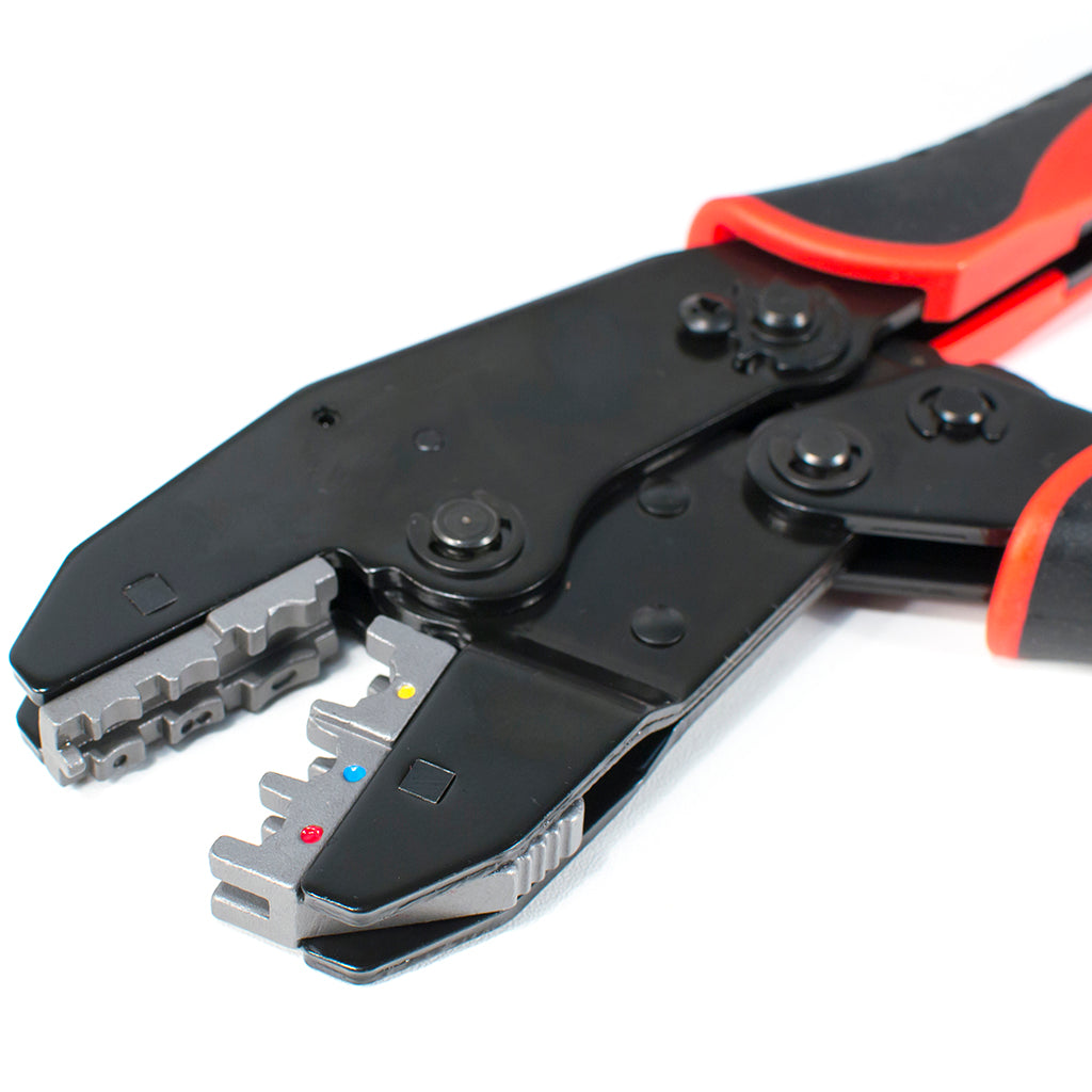 HT-2110 - Interchangeable Ratcheting Terminal Crimper Set - 6 Die