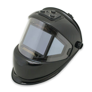 WH180B-BK - Panoramic 180 View Solar Powered Auto Darkening Welding Helmet - Black